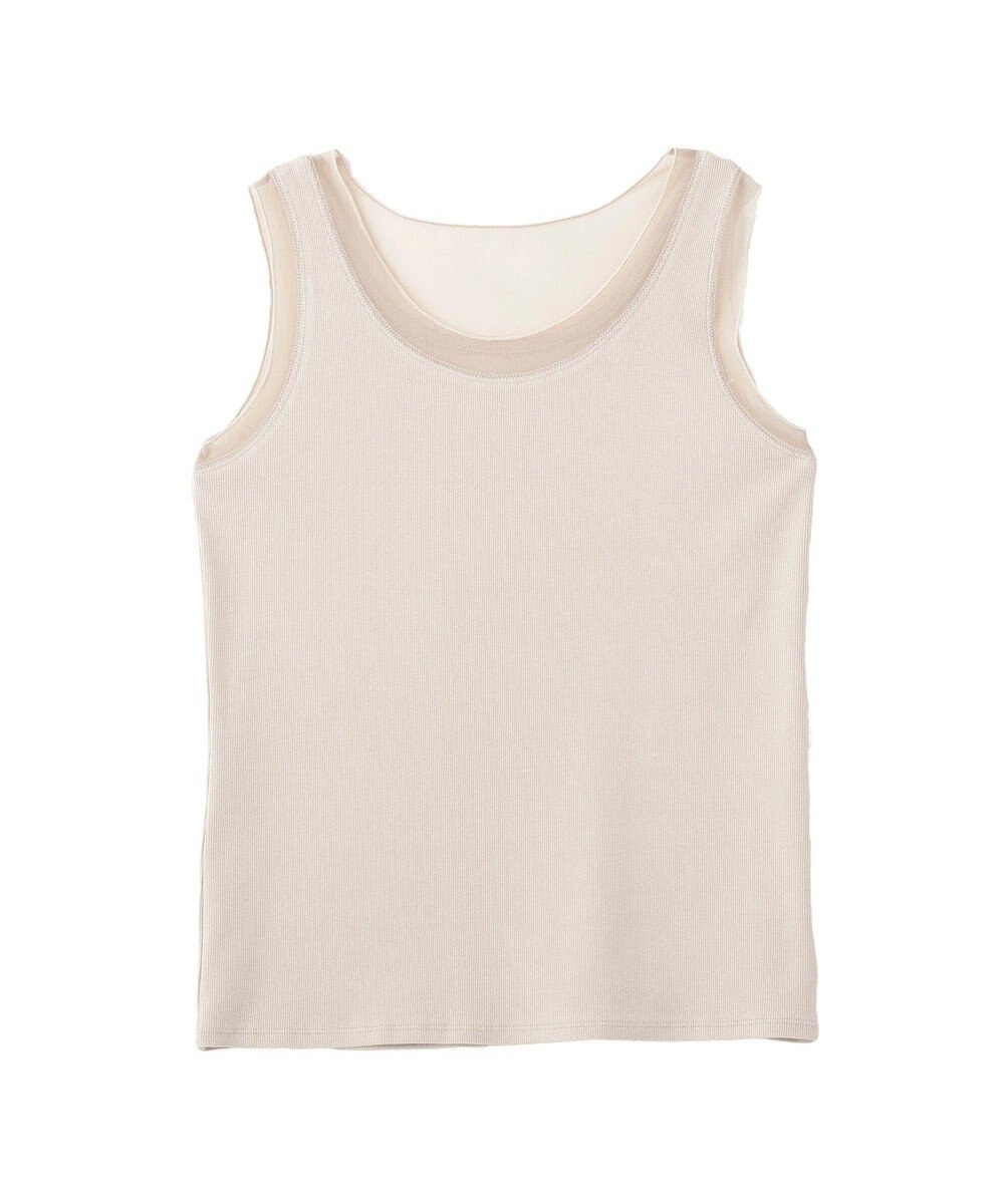 YECCA VECCA チュールMIXリブインナー 