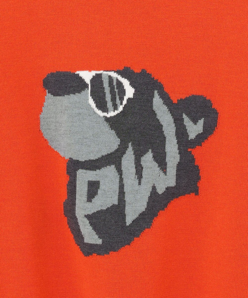 PW CIRCULUS 【WOMEN】【洗える】ベアフェイスモチーフ クルーネック ニット 