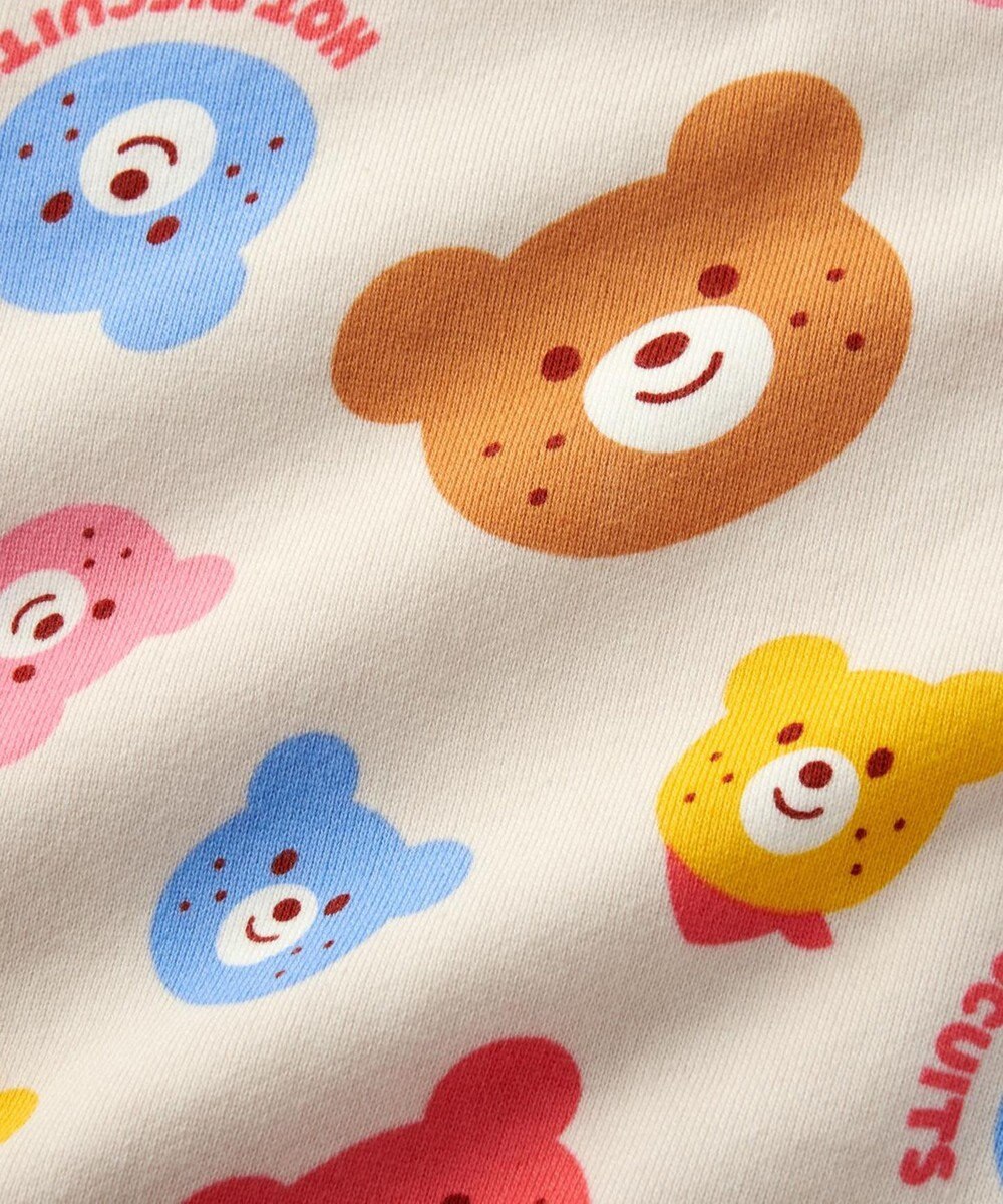 MIKI HOUSE HOT BISCUITS 【80-120cm】カラフルビーンズ 総柄 裏毛パイル素材 トレーナー 