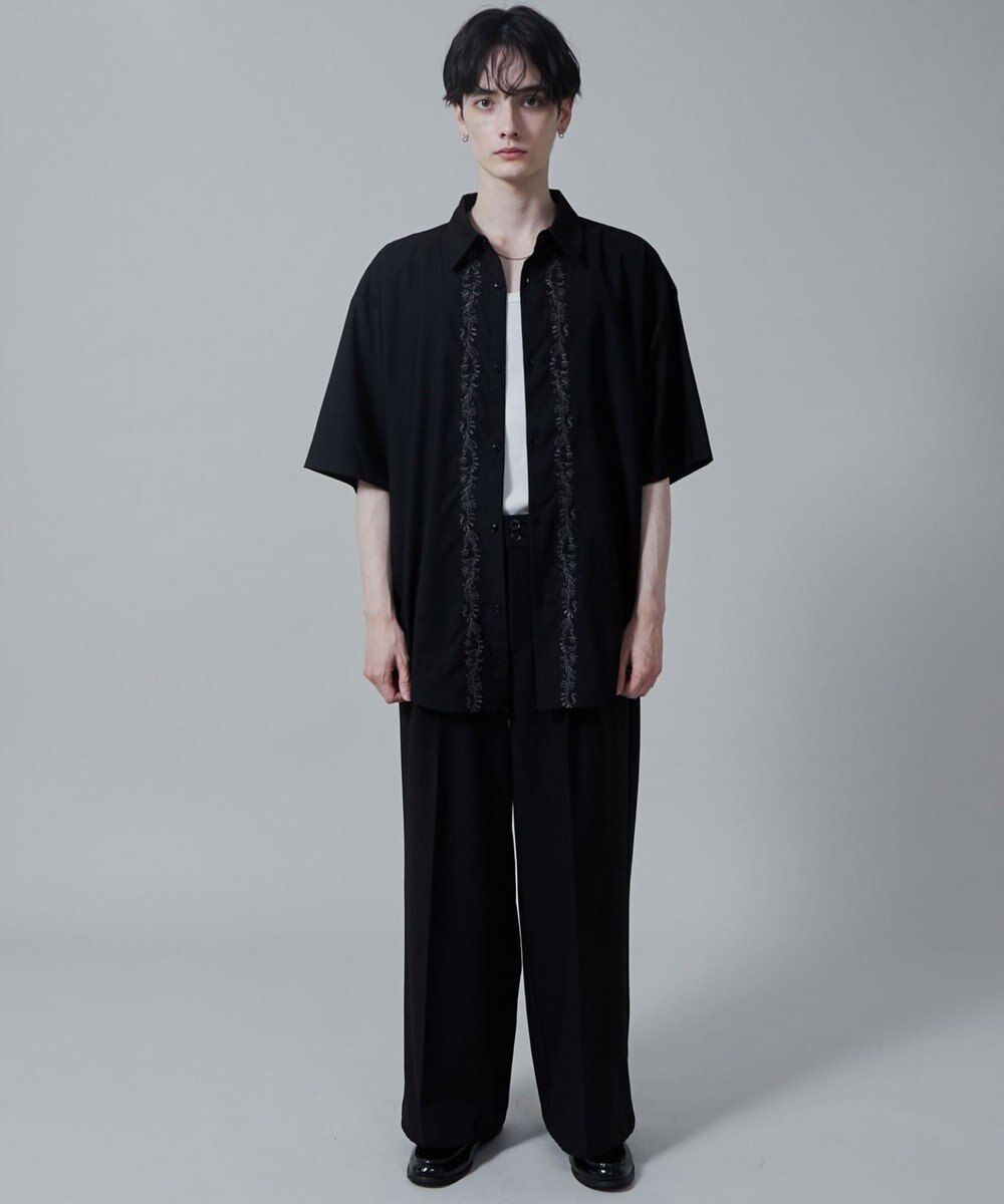 WEGO TRフラワーモチーフシャツ（S） 