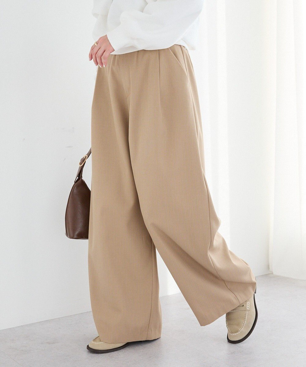 CRAFT STANDARD BOUTIQUE ストライプタックカーブパンツ 