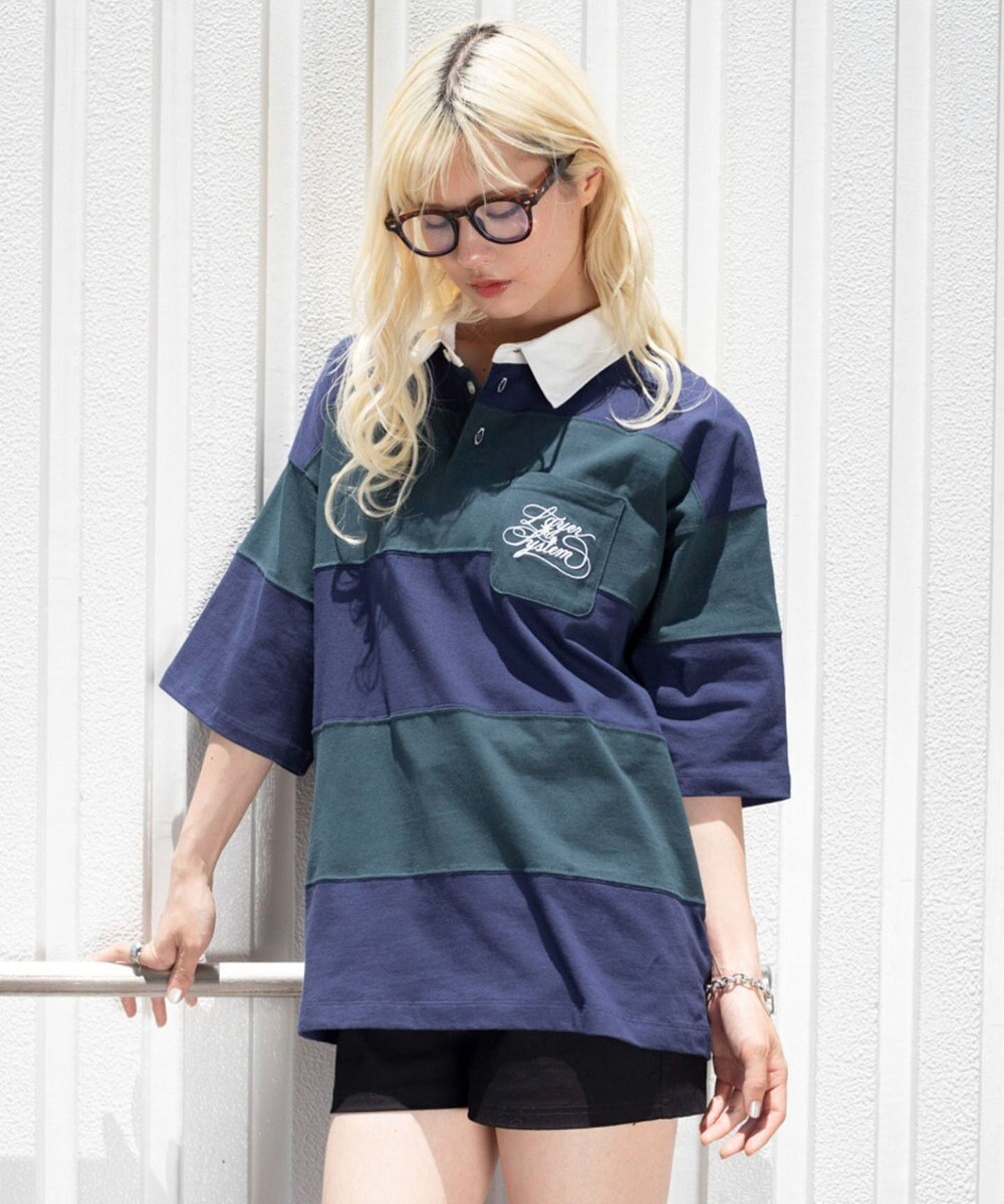 WEGO 【ユニセックス着用ITEM】ナンバリングラガーシャツ 