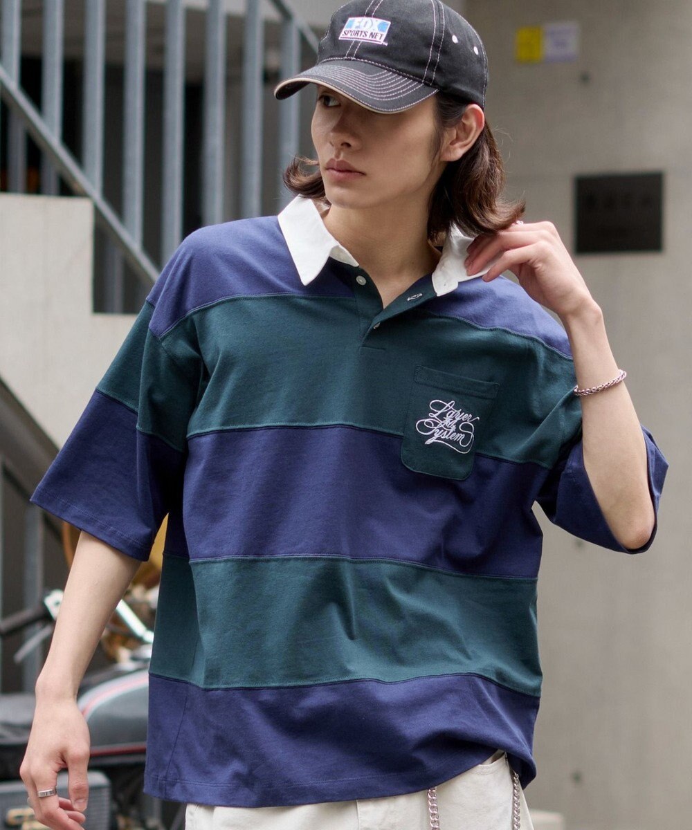 WEGO 【ユニセックス着用ITEM】ナンバリングラガーシャツ 