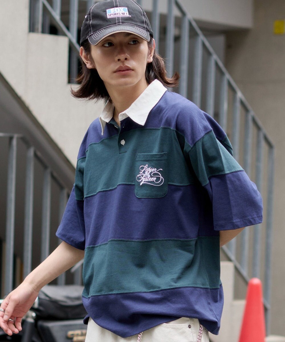 WEGO 【ユニセックス着用ITEM】ナンバリングラガーシャツ 