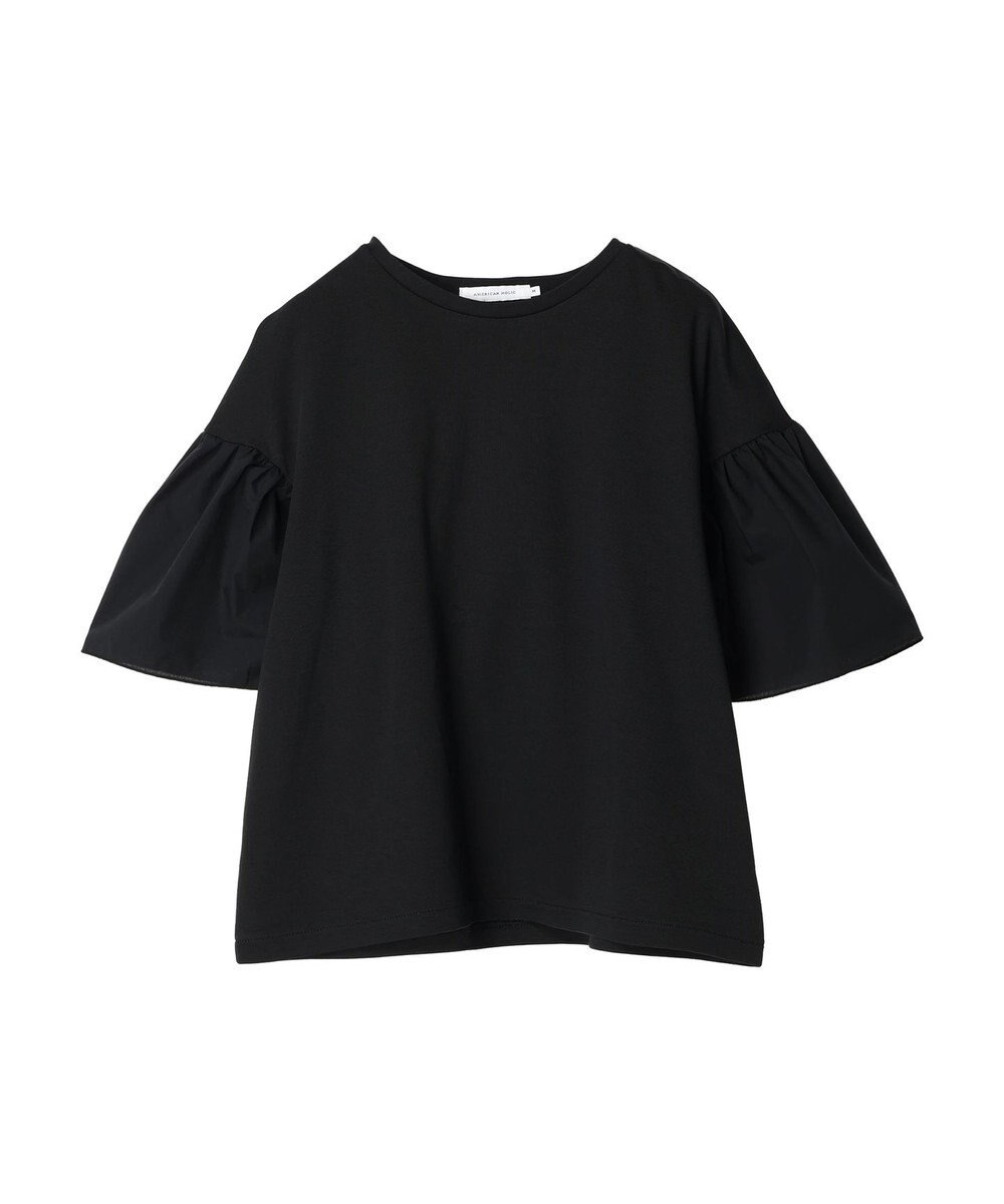 AMERICAN HOLIC 袖フレア５分袖カットプルオーバー 