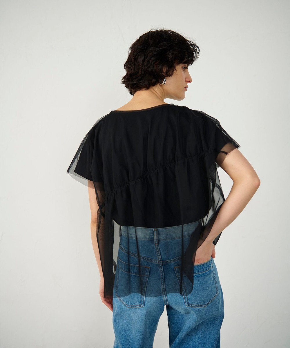 GRACE CONTINENTAL チュールレイヤードトップ 