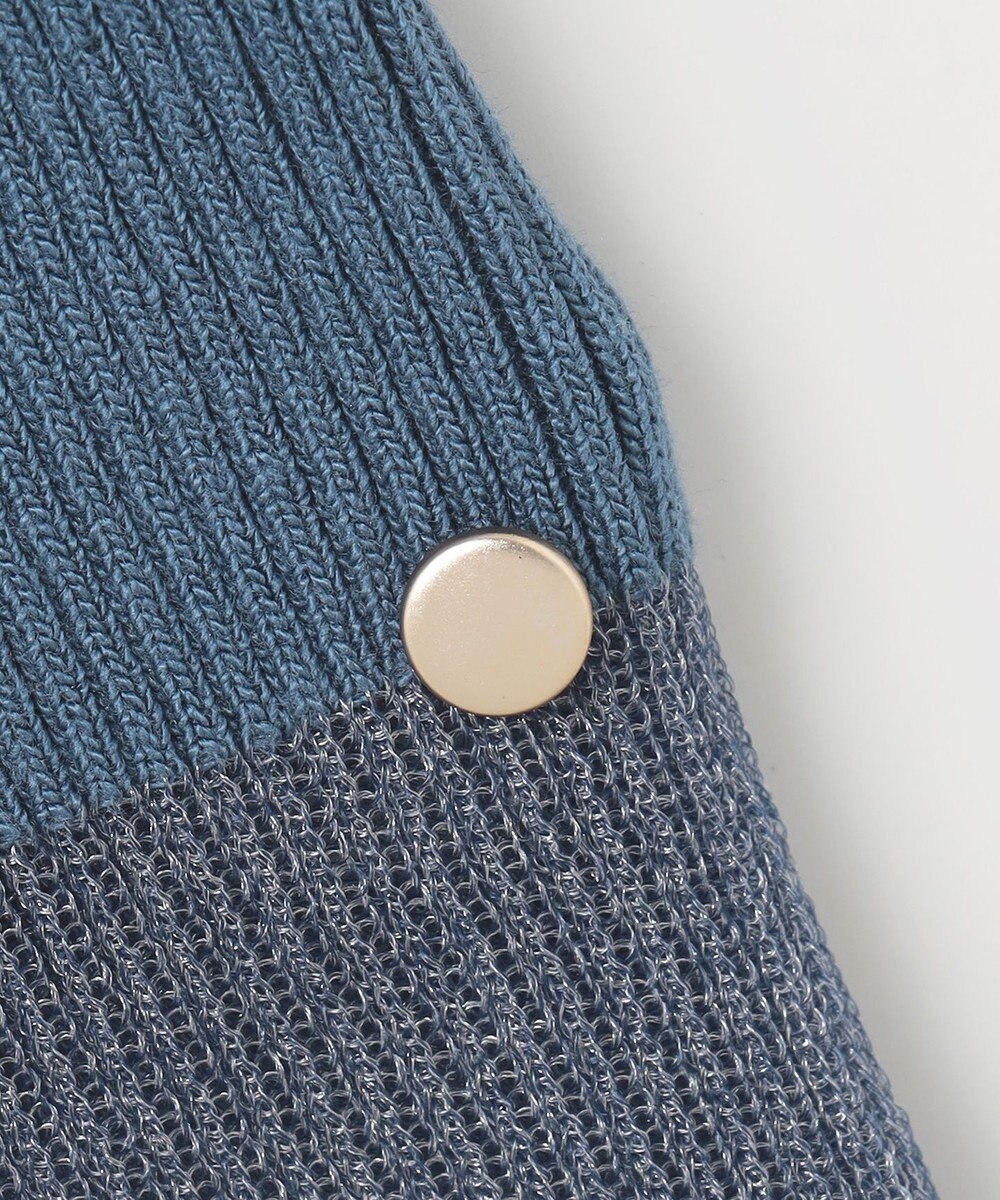 ANY SIS 【洗える】シアーディテール ニット 