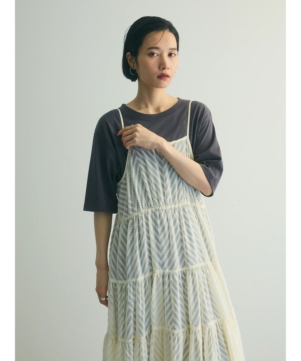 Green Parks armonia.ティアードシアーキャミワンピース 