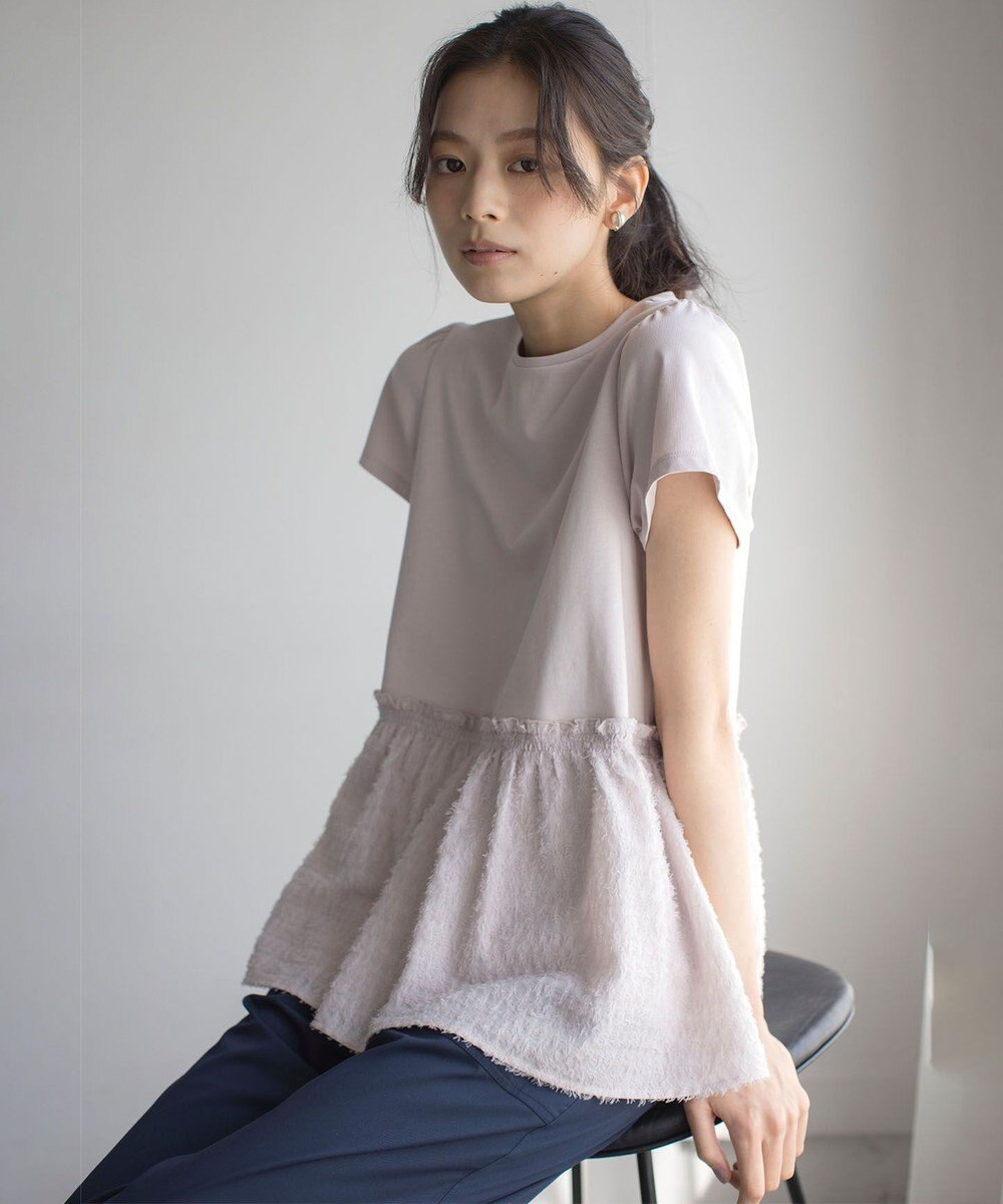 組曲 S 華感フレア カットソー 