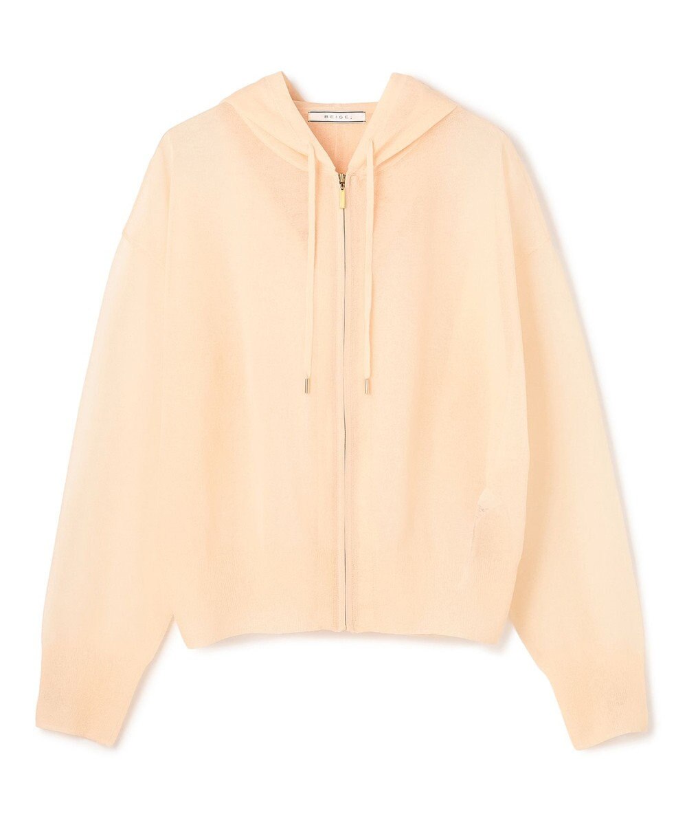 BEIGE， SIDERITE / シアージップフーディーニット 
