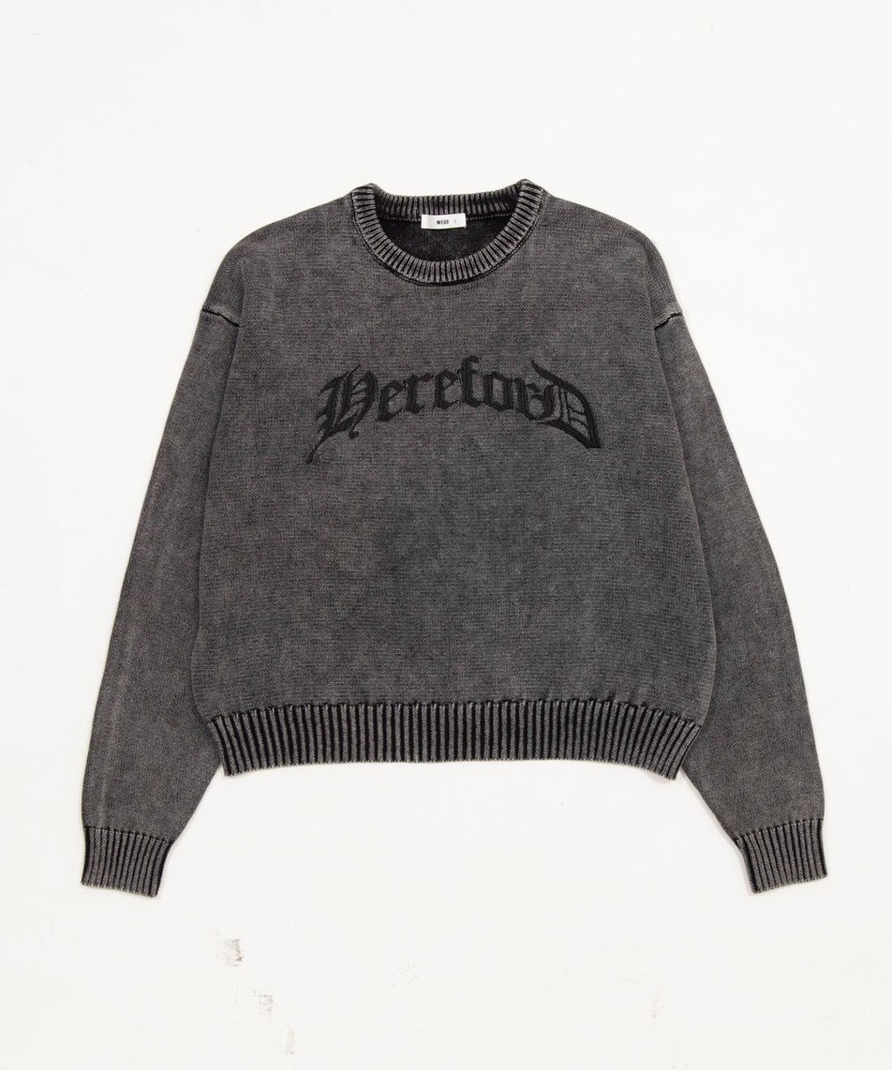 WEGO ブリーチニットグラフィックプルオーバー 