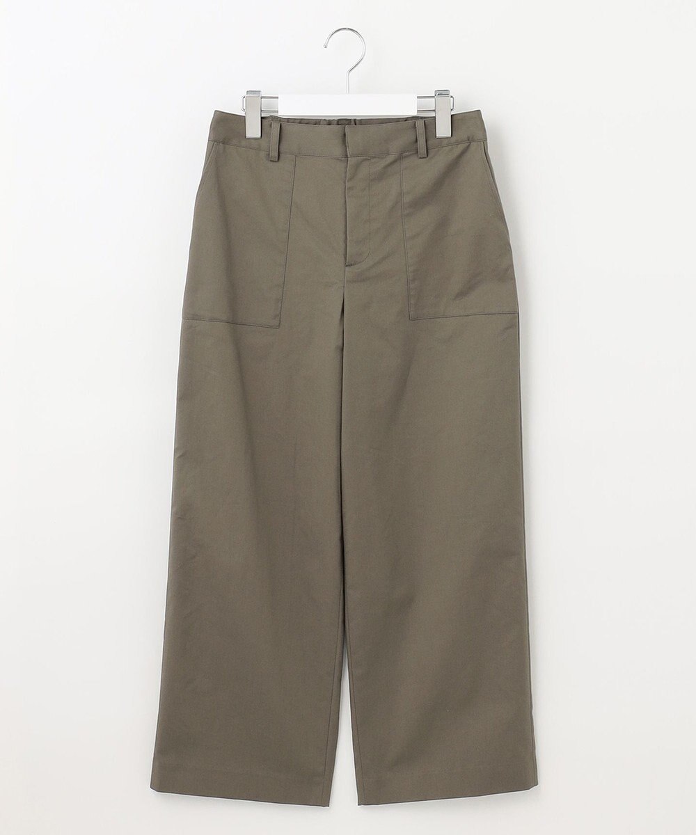 J.PRESS LADIES 【洗える】 ストレッチツイル セミワイド ベイカー パンツ 