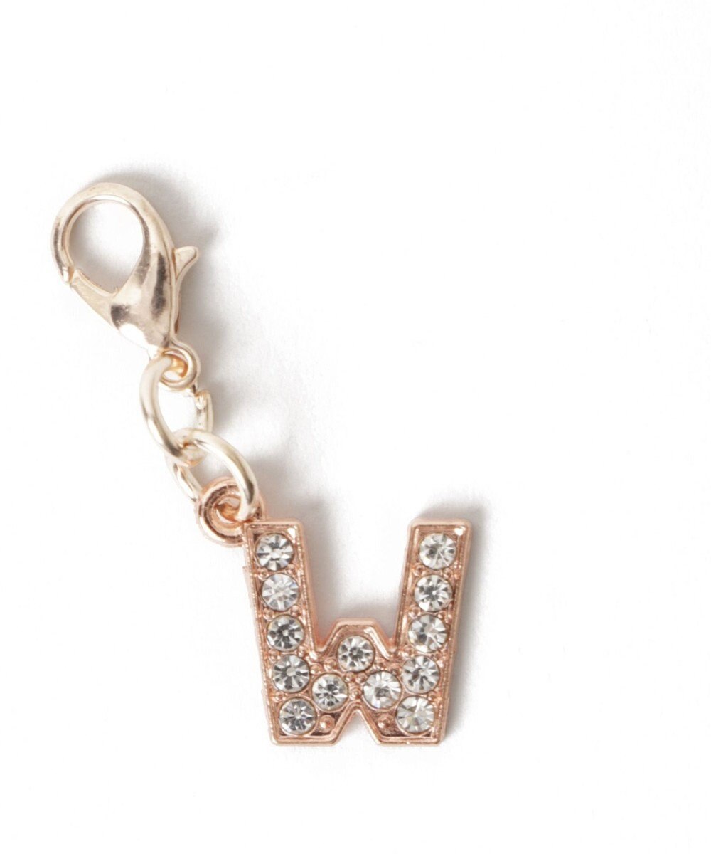 WEGO 【痛バ＆推し活グッズ】ゴールドビジューアルファベットDIYチャーム15ｍｍ 