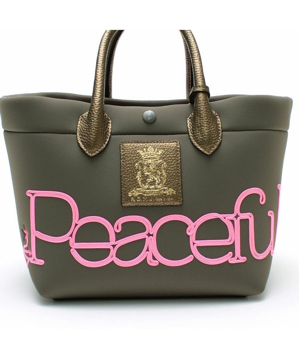 A.D.M.J. 【魔法の様に軽い】マジックライト/コード刺しゅうキューブトート21cm(Dカン付) 