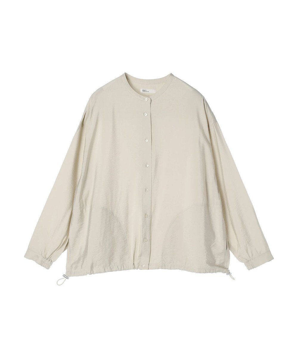 CRAFT STANDARD BOUTIQUE レーヨントロミ羽織りシャツ 