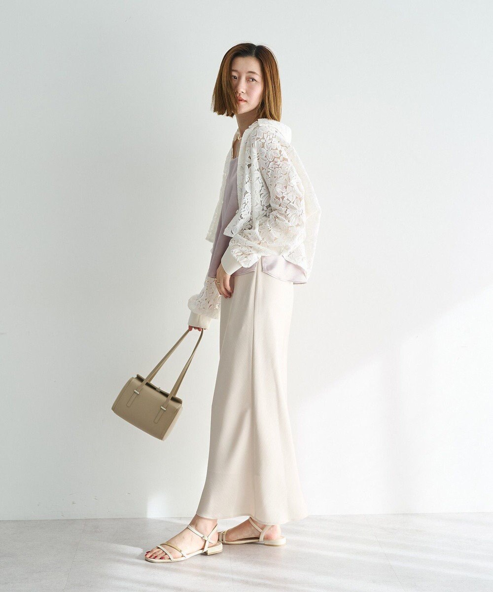 YECCA VECCA サテンフレアスカート 