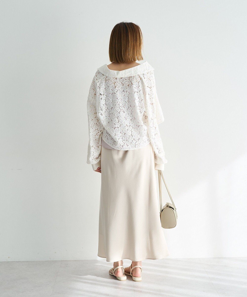 YECCA VECCA サテンフレアスカート 