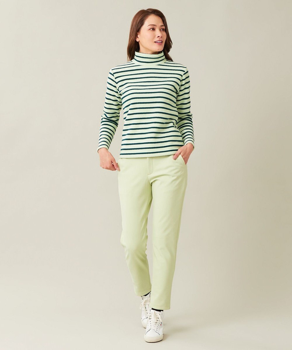 23区GOLF 冬の暖かボトム【WOMEN】ボンディング テーパードパンツ 