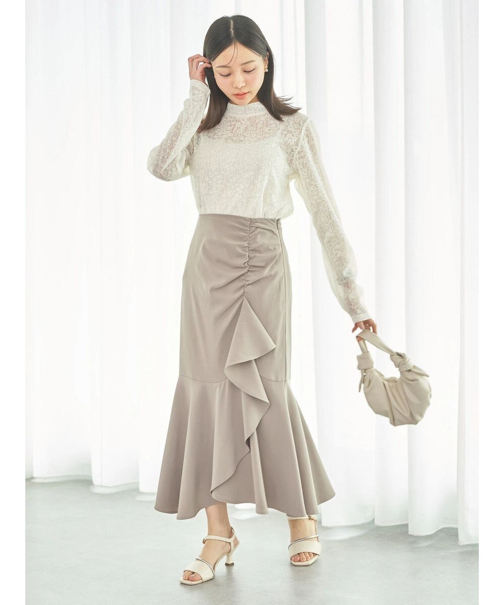 earth music&ecology 切り替えラッフルスカート 
