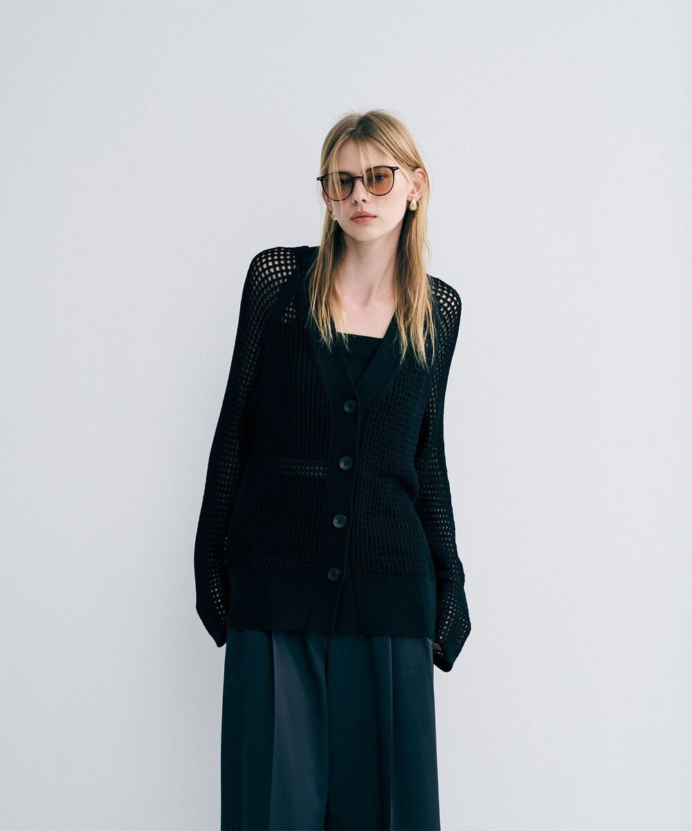 uncrave メッシュニット カーディガン 