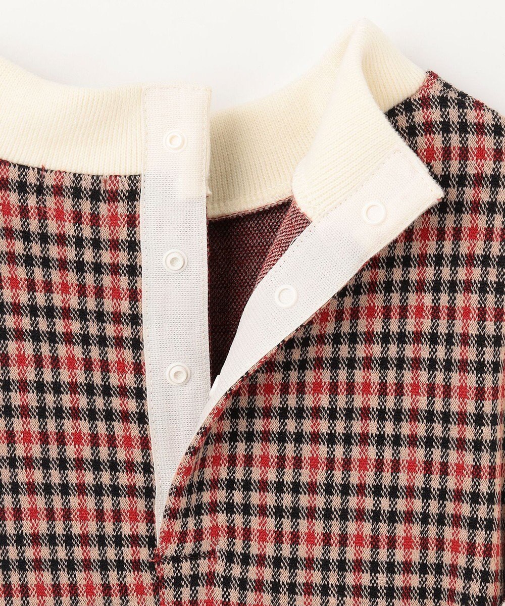 組曲 KIDS 【110-140㎝】チェックジャガード ワンピース 