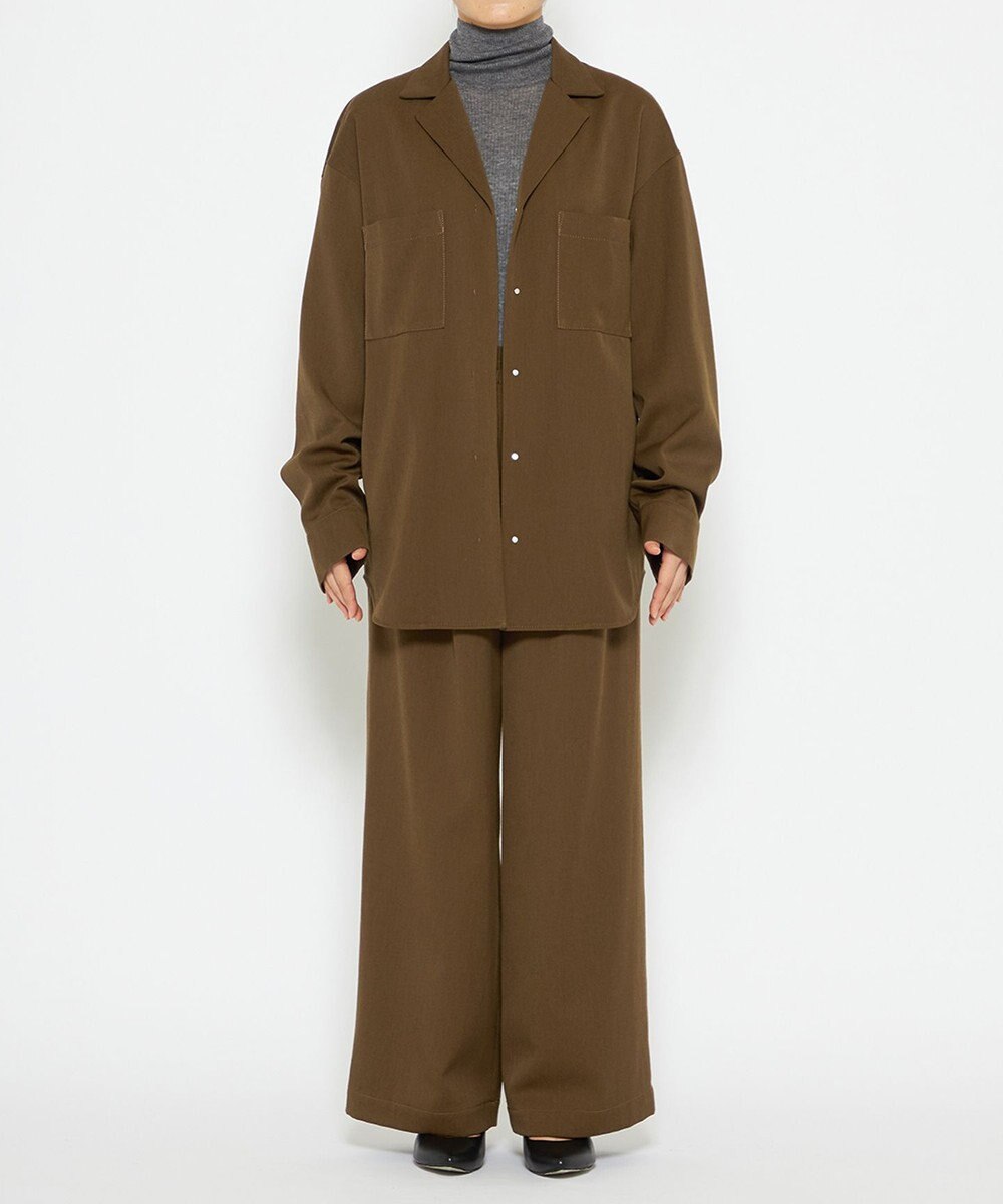 uncrave 【UNISEXあり】ギャバジン シャツ（uncrave WHITE） 