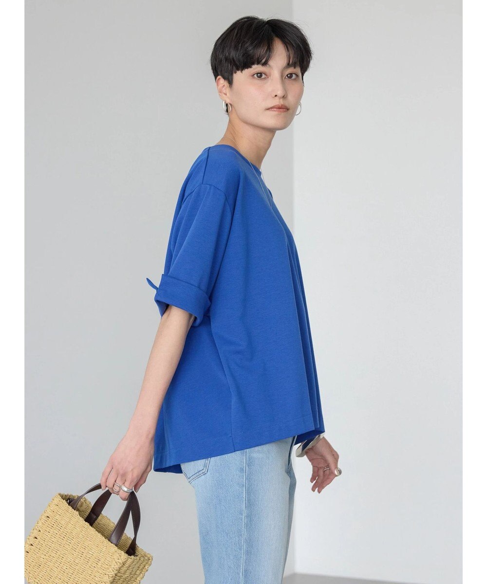 AMERICAN HOLIC 接触冷感バックタック袖折り返しカットプルオーバー 