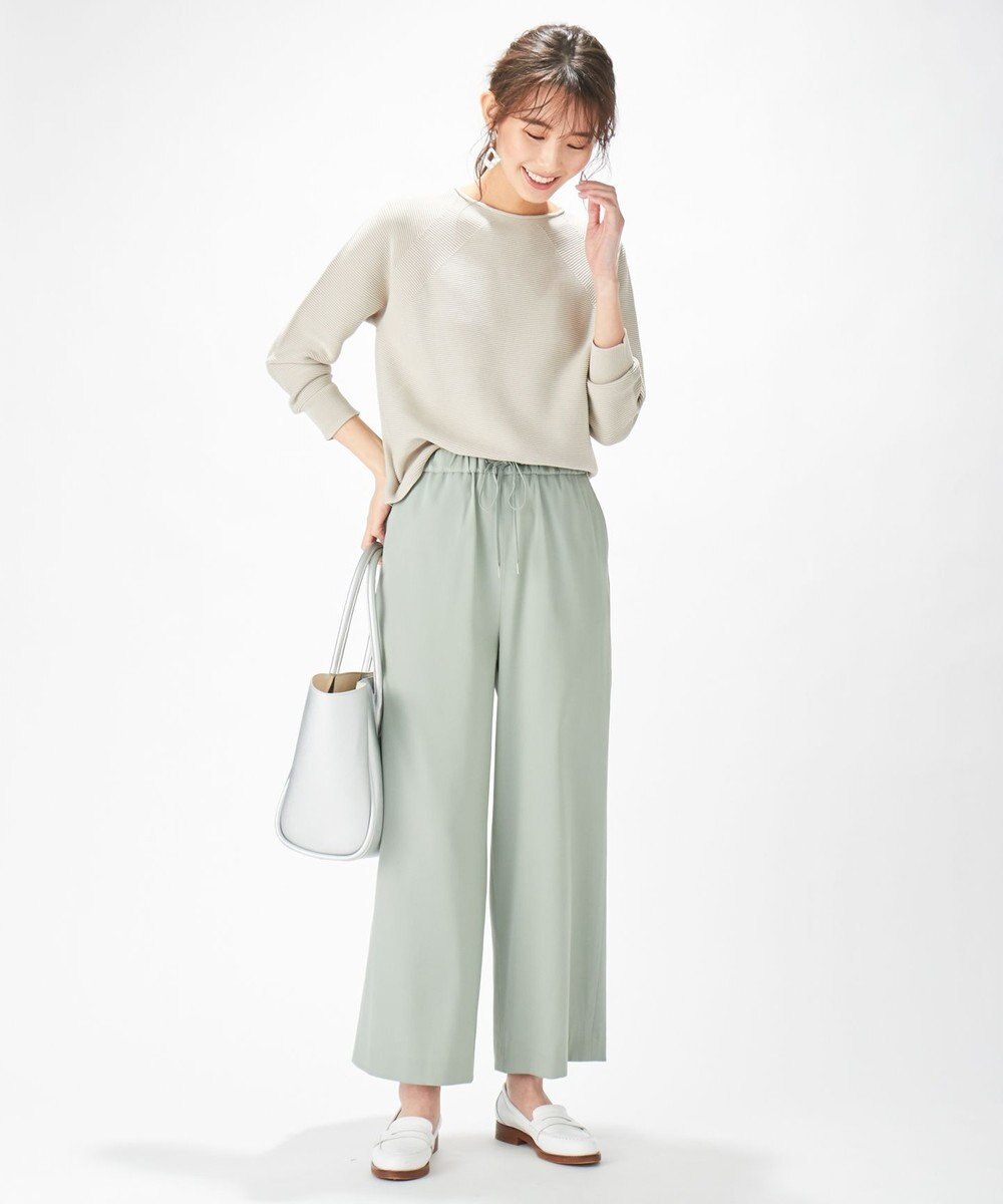 J.PRESS LADIES 【洗える】T／Rアルデンテツイル パンツ 