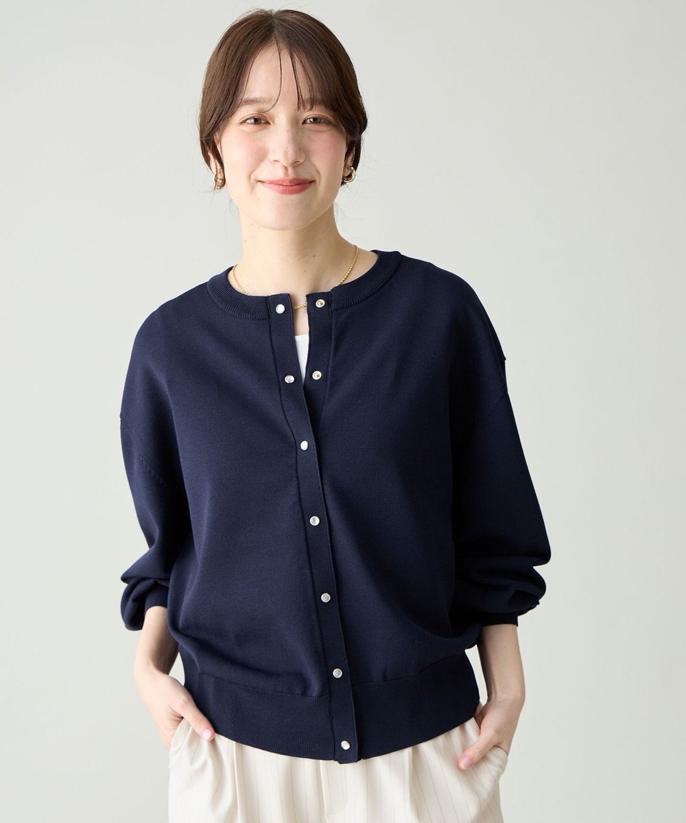 ANY スプリングカラーニットカーディガン 