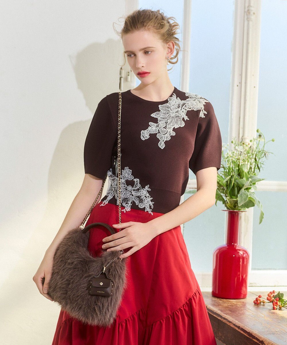 TOCCA WAFFLE FUR BAG 2WAYファーバッグ 