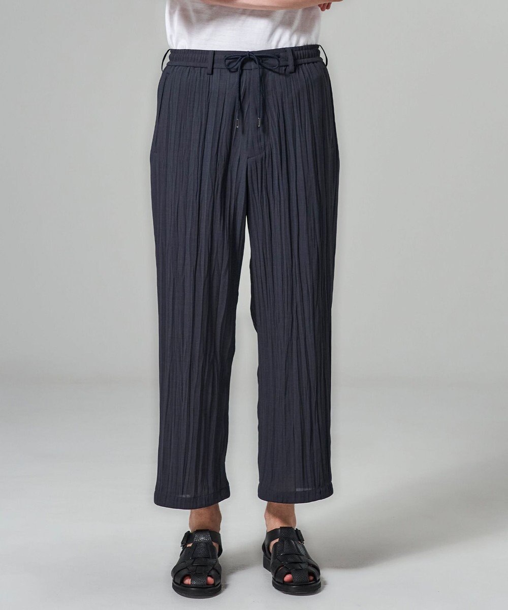 JOSEPH HOMME 【HIGH GRADE LINE】フォグプリーツストレッチ　ドロスト付ワイドストレートパンツ / HARRY CONVERTIBLE 