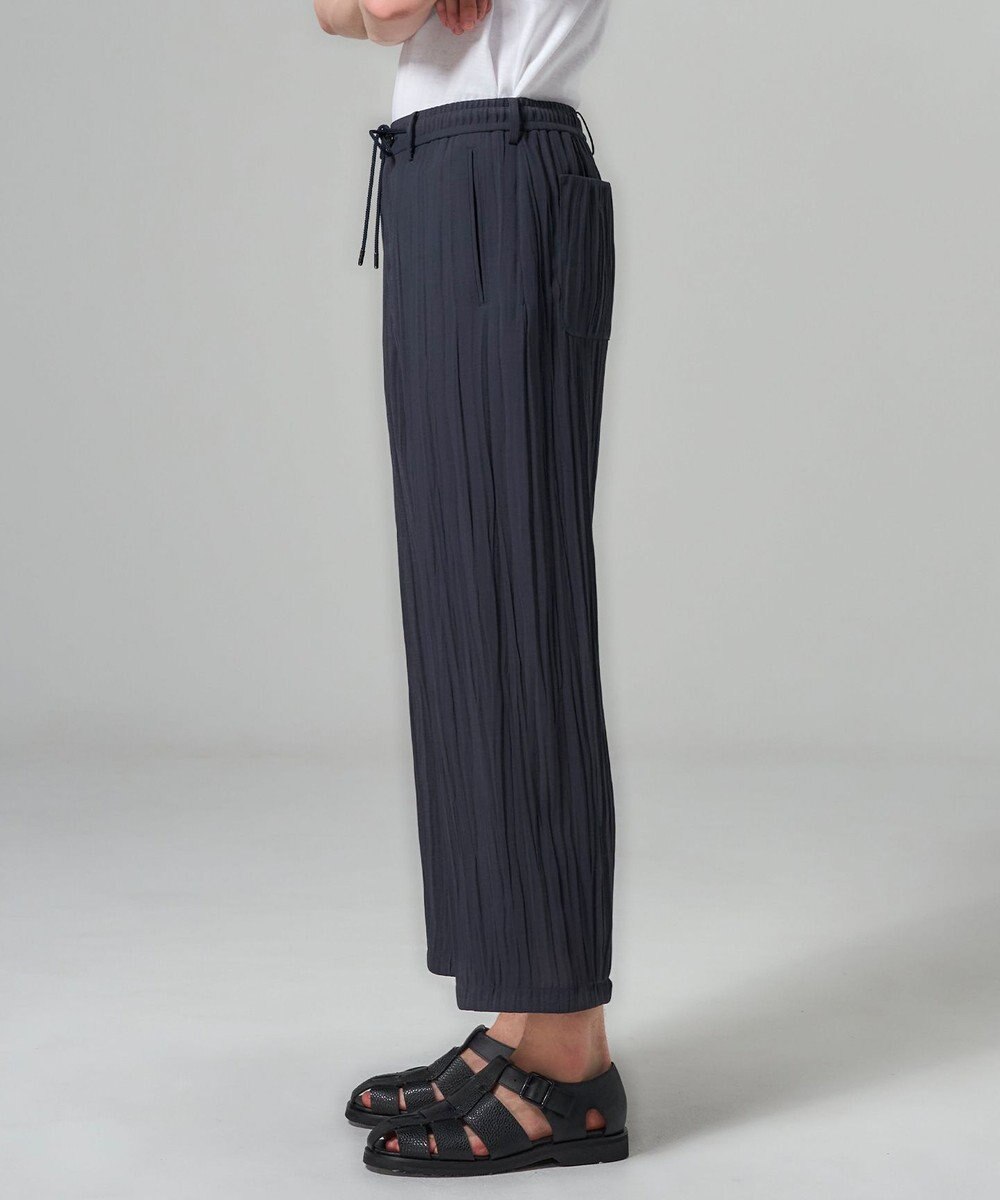 JOSEPH HOMME 【HIGH GRADE LINE】フォグプリーツストレッチ　ドロスト付ワイドストレートパンツ / HARRY CONVERTIBLE 