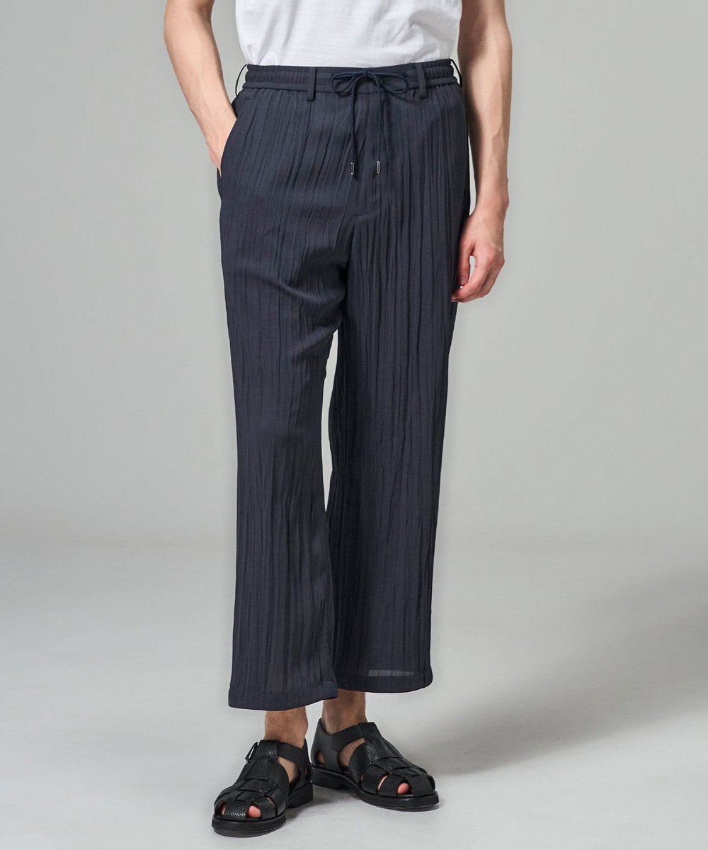 JOSEPH HOMME 【HIGH GRADE LINE】フォグプリーツストレッチ　ドロスト付ワイドストレートパンツ / HARRY CONVERTIBLE 