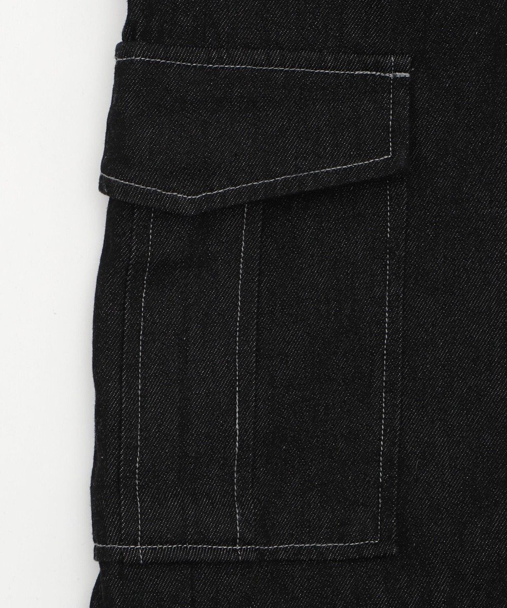 WEGO 【ウエストゴム/2WAY】2WAYデニムカーゴパンツ 