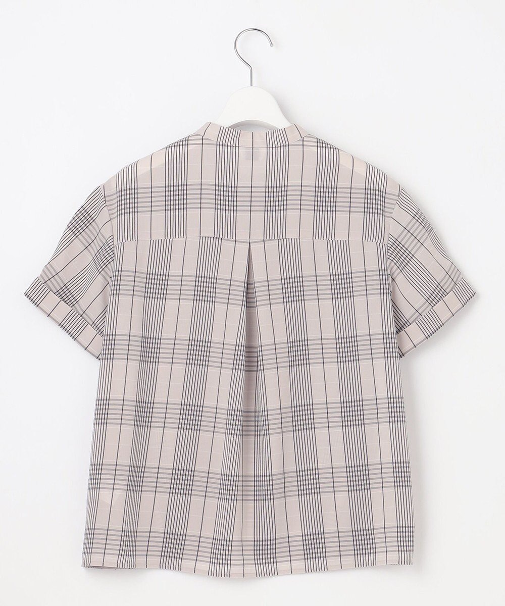 J.PRESS LADIES 【洗える・イージーケア】ドライタッチ ドビーチェック ブラウス 