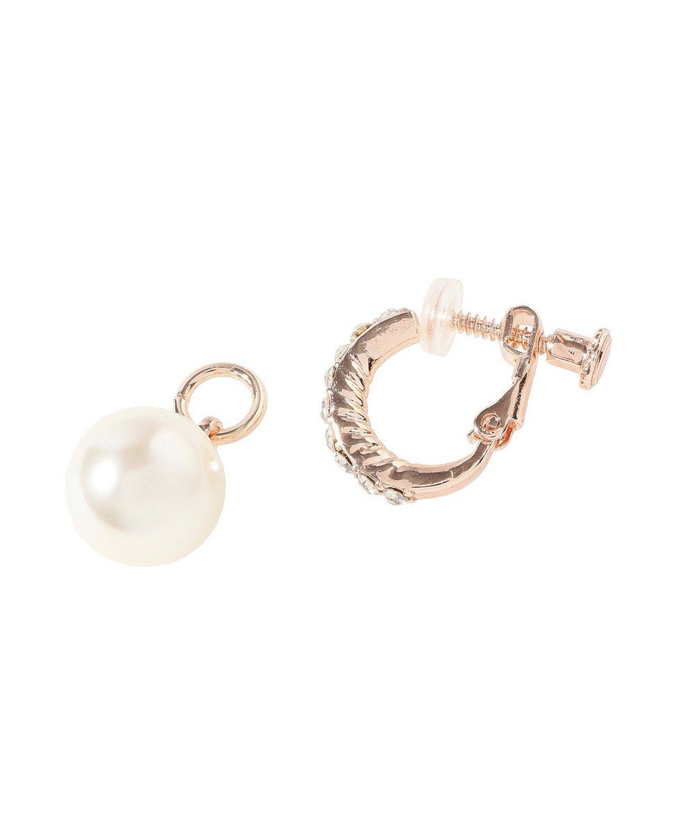 Maison de FLEUR ２Ｗａｙパールビジューイヤリング 