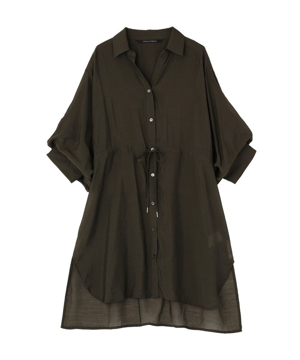 YECCA VECCA シアー2way袖バルーンチュニック 