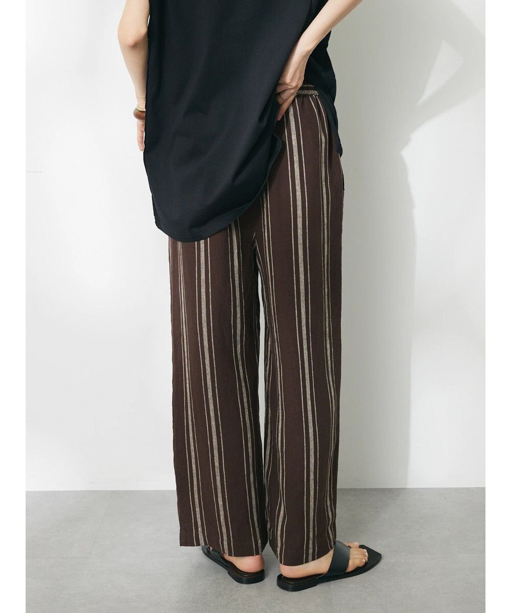 CRAFT STANDARD BOUTIQUE リネンレーヨンストライプイージーパンツ 