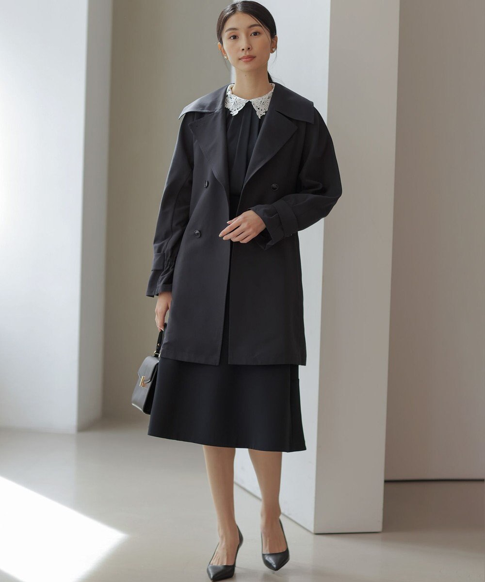 組曲 S 【WEB限定・2WAY】ジョーゼットシフォンレース襟 ブラウス 