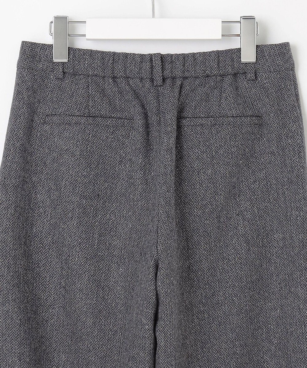 J.PRESS LADIES ネップヘリンボーンワイドパンツ 
