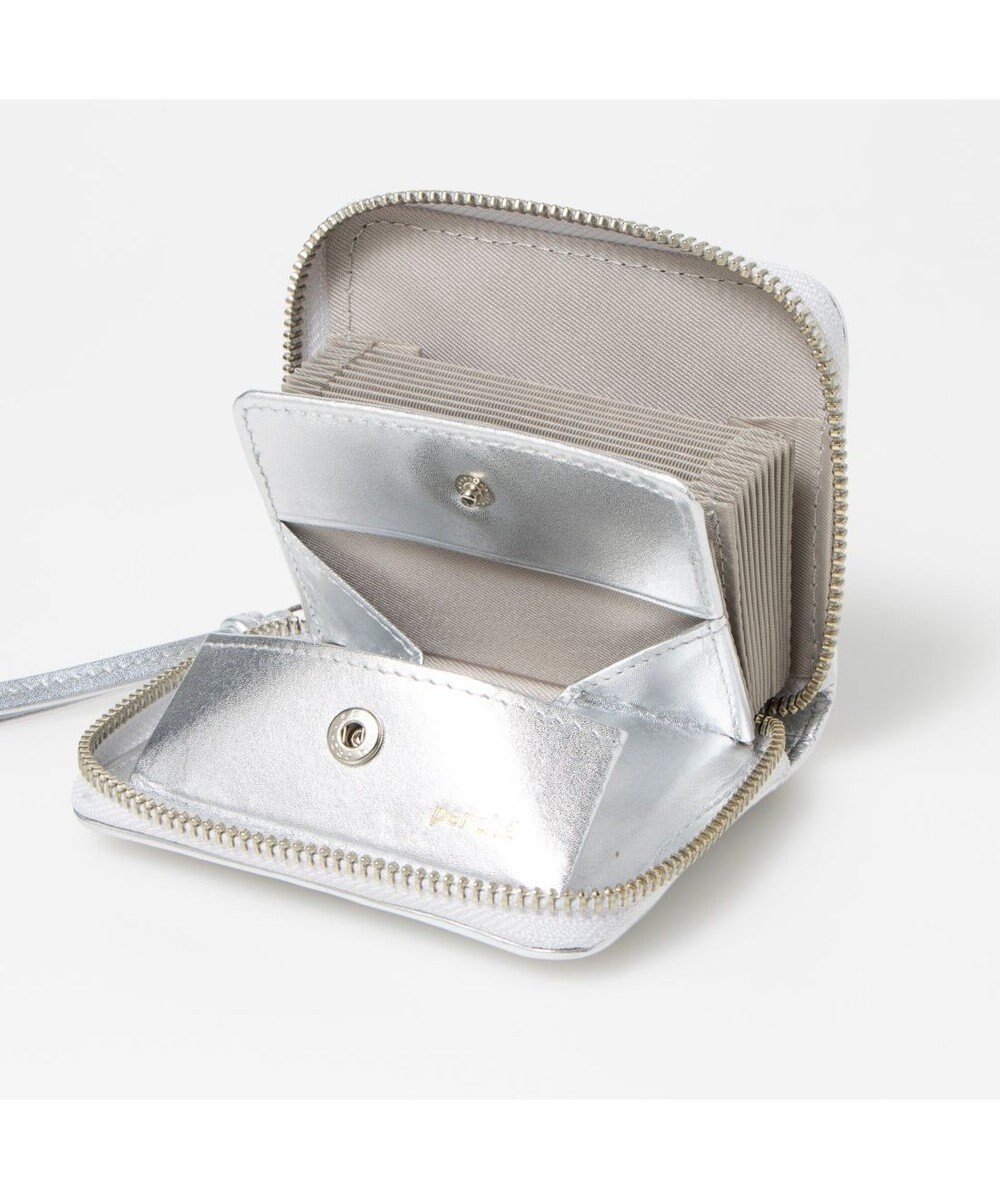 UNBILLION ペルケ perche / レザーメッシュ・ジャバラカードウォレット 