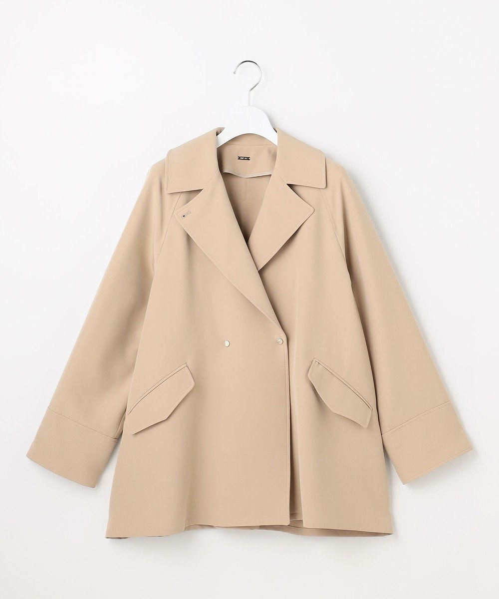 ANY SIS S 【2WAY】エレカジストレッチミドルトレンチ コート 