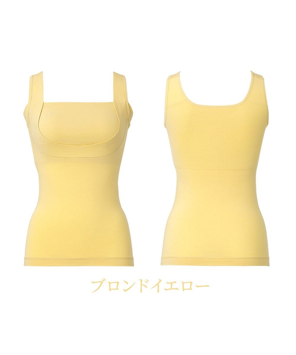 BRADELIS New York 【BRADELIS NewYork peace】綿混楽々dailyブラキャミ25 ノンワイヤー 補正下着 カップ付き キャミソール ブラトップ 