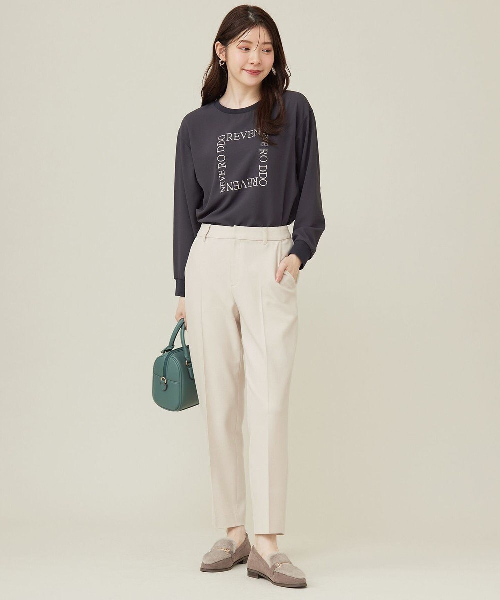 ANY SIS 【洗える】ジョーゼットロゴＴ ブラウス 