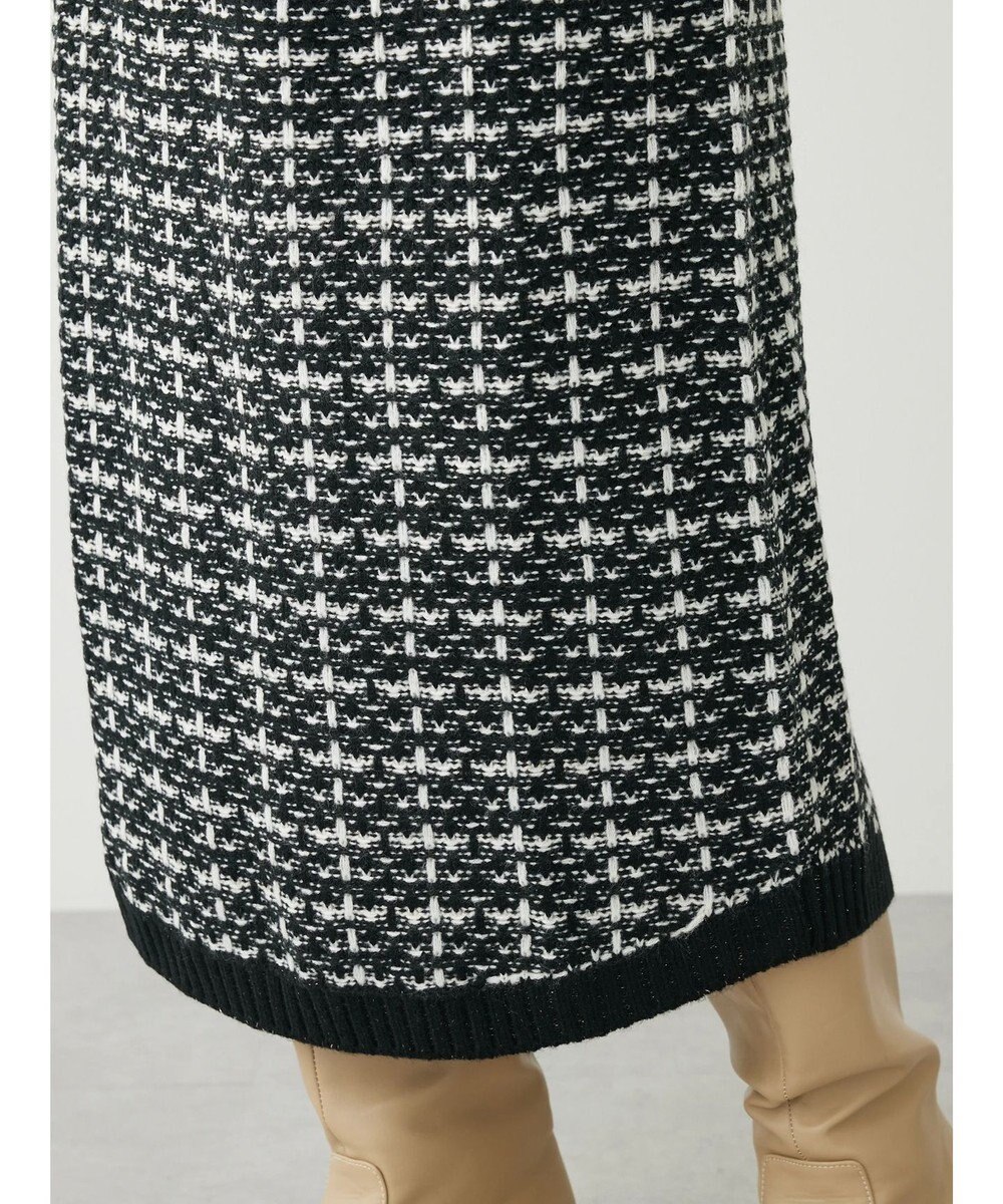 Green Parks ・ｆｕｒｒｙ　ｒａｔｅ　ツィードラメニットスカート 