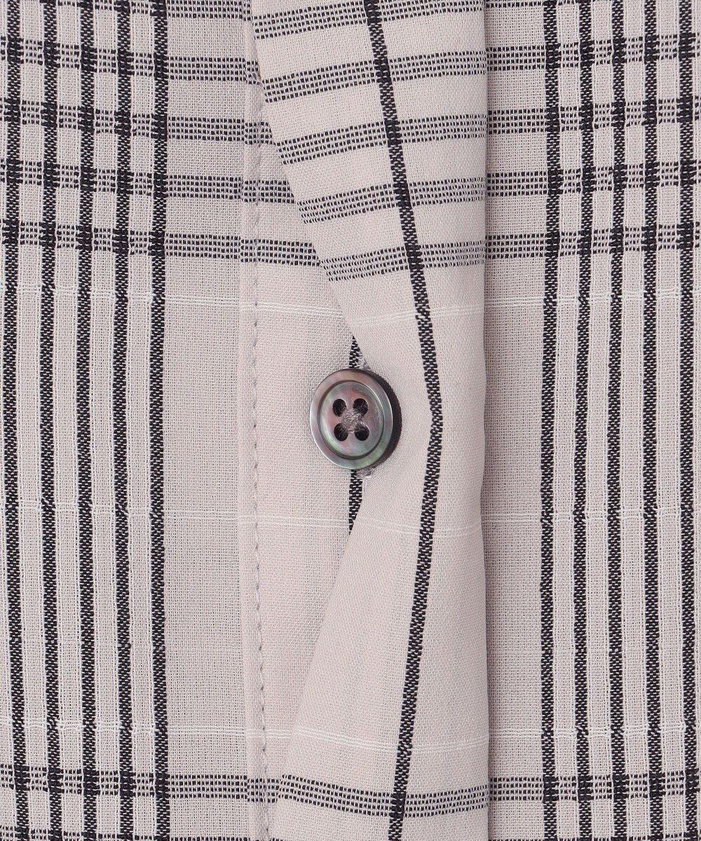 J.PRESS LADIES 【洗える・イージーケア】ドライタッチ ドビーチェック ブラウス 