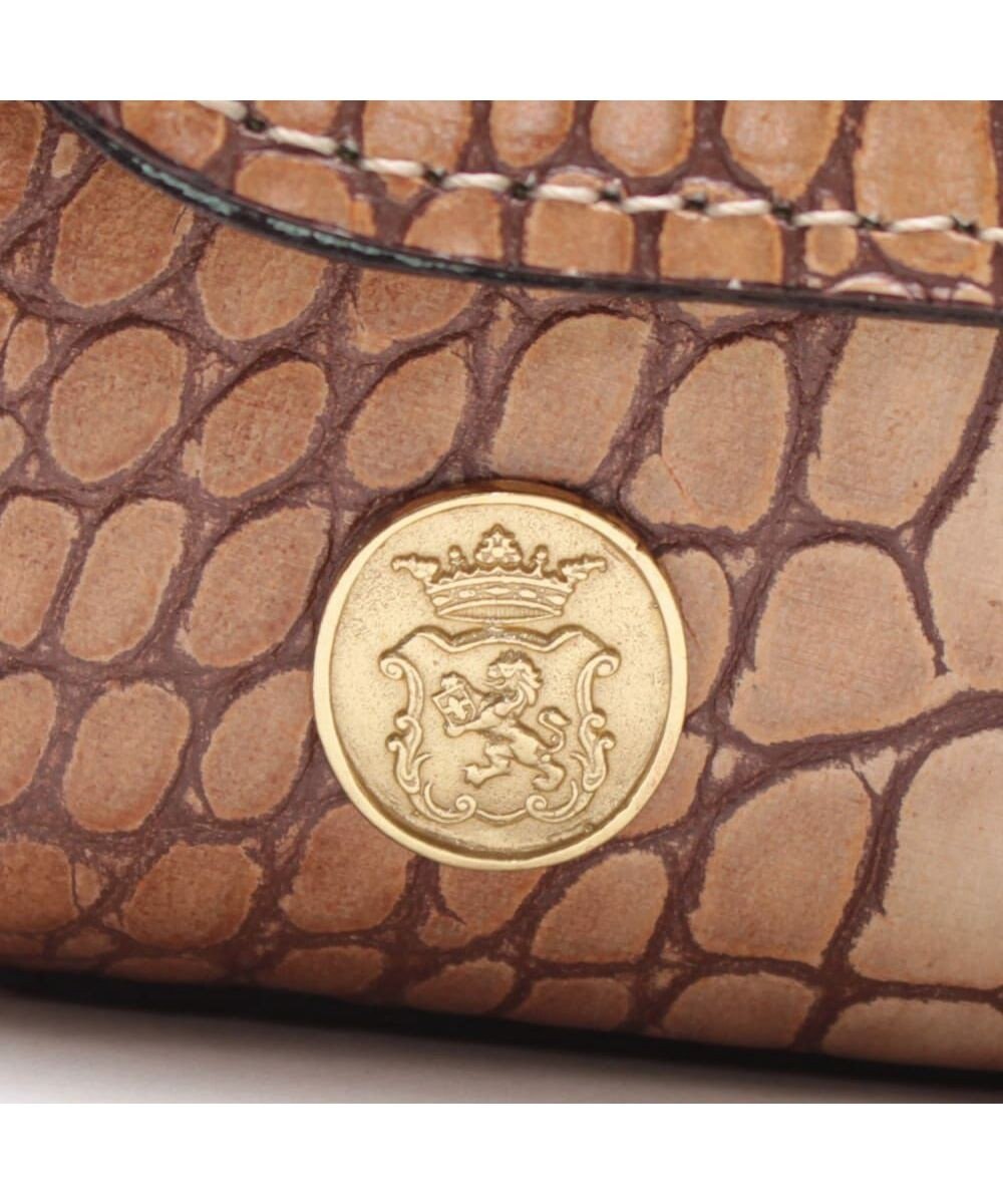 A.D.M.J. 【牛革】クロコ型押しラウンドクラッチショルダー 