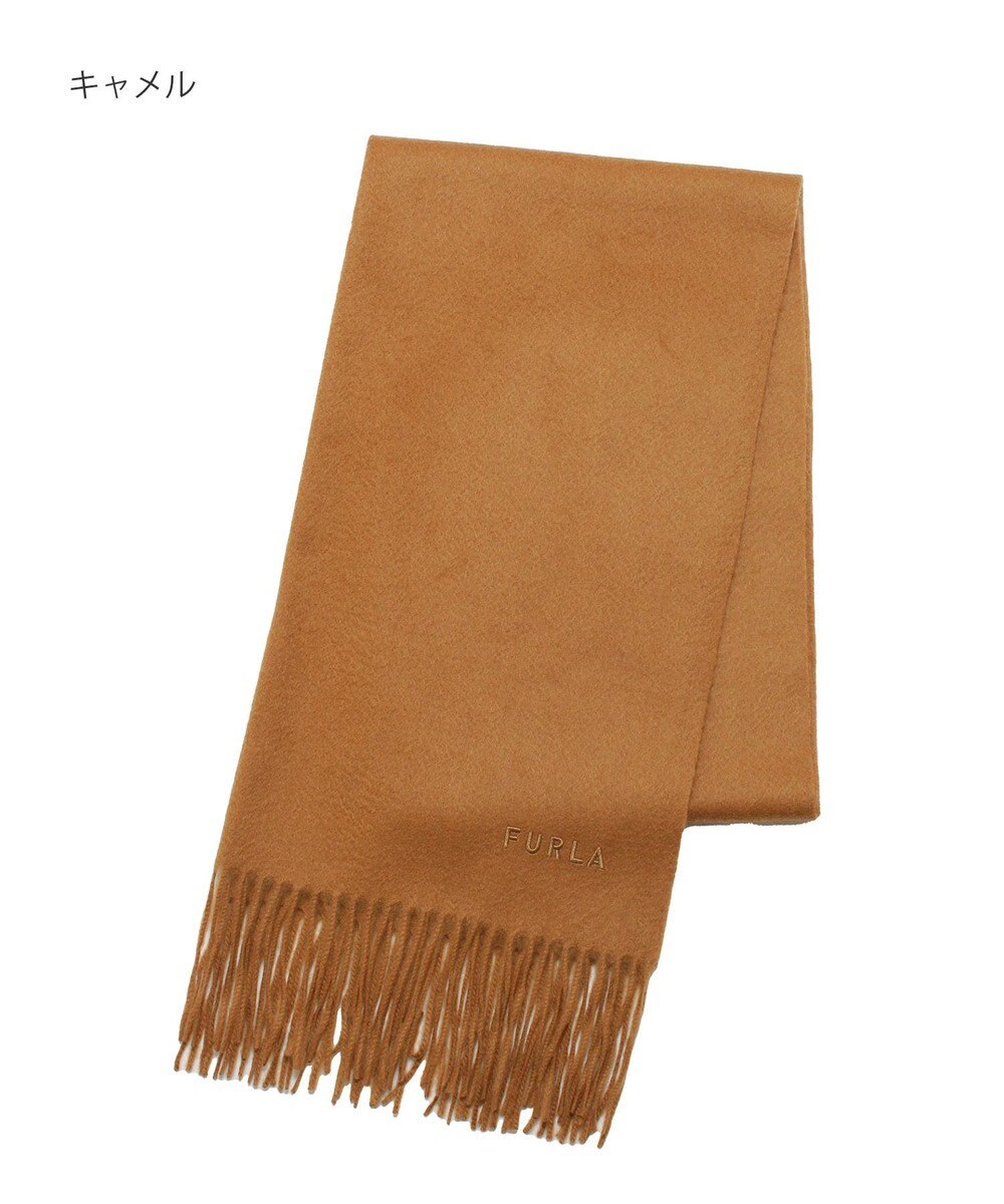 MOONBAT 【洗えるカシミヤ】FURLA カシミヤ100％ 無地ビッグマフラー／幅50cm 