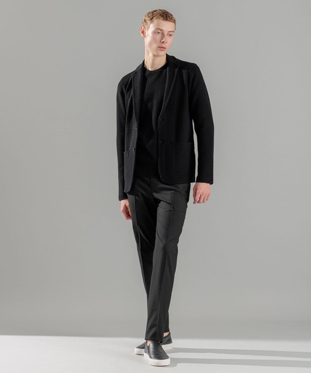 JOSEPH HOMME 新型【洗える】ヴィスコースリンクス 　ニットジャケット 