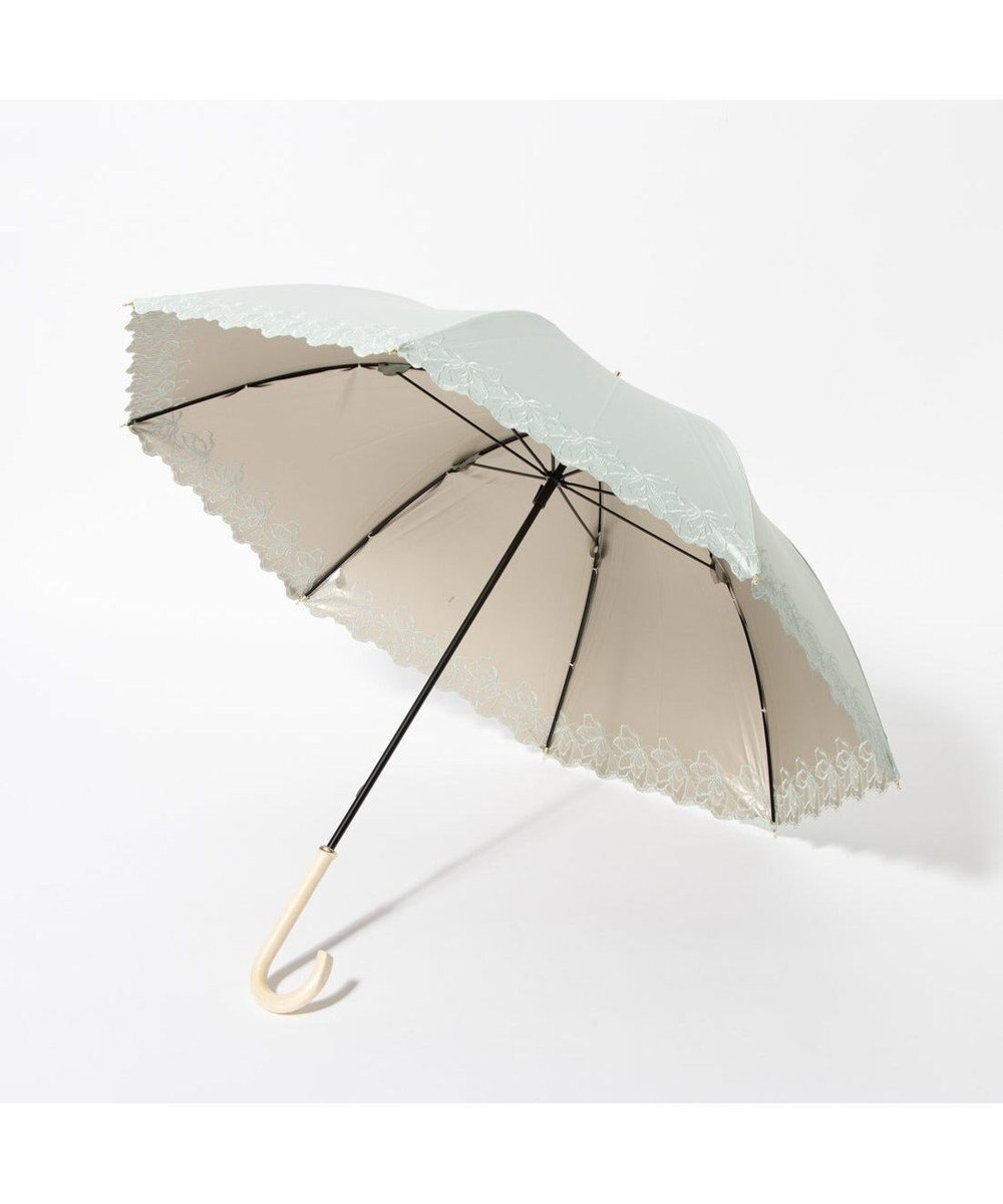 UNBILLION cache nez / フラワーラメ刺繍ショートパラソル 